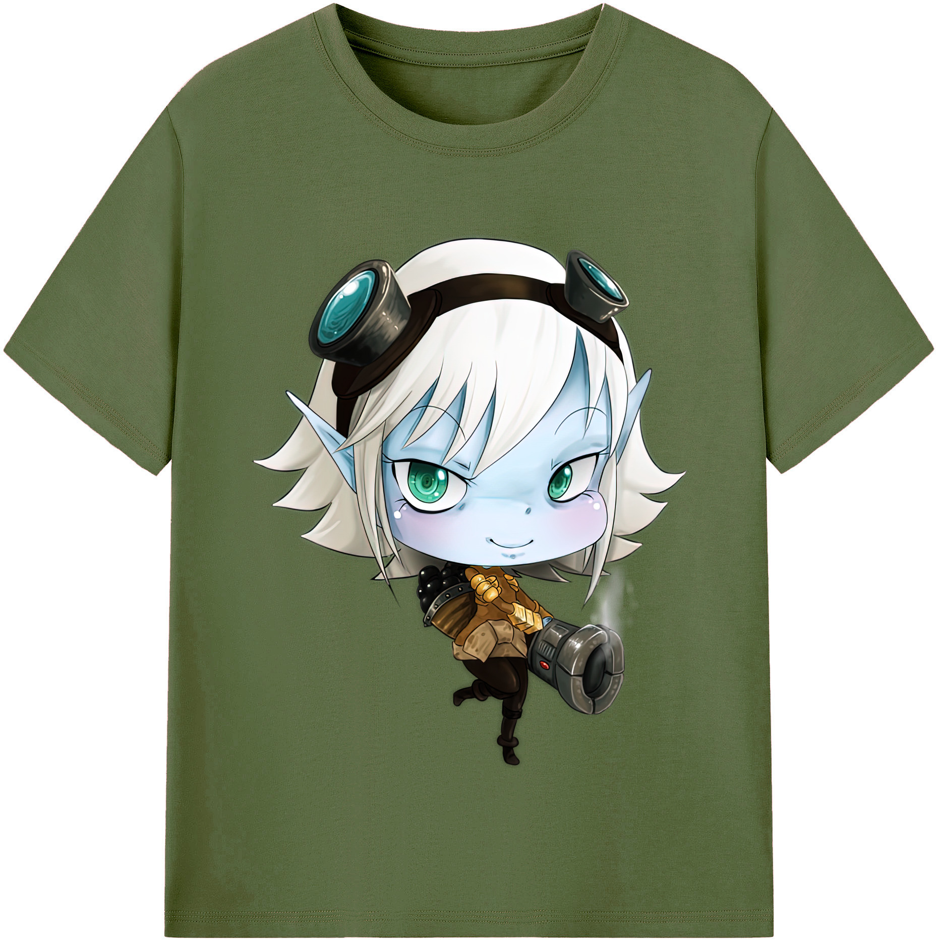 リーグ・オブ・レジェンド League of Legends LOL 綿100％半袖Tシャツ（フロントプリント）
